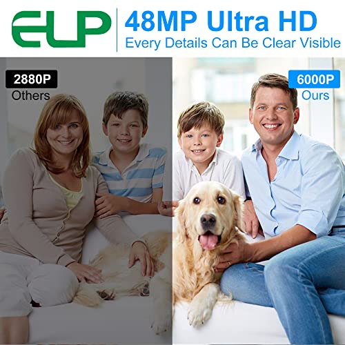ELP 48MP Fast Autofocus USB Camera Module with 70degree No Distortion Lens for Computer Mini UVC USB2.0 Industrial Webcam Board 8000 * 6000 USB with Camera for Laptop PC Raspberry pi Jetson Nano - Image 3
