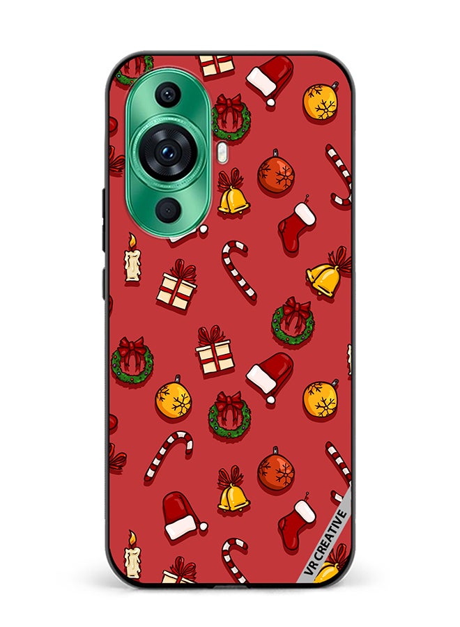 VR CREATIVE Protective Case Cover For Huawei nova 11 Christmas Symbols Design Multicolour - Image 1