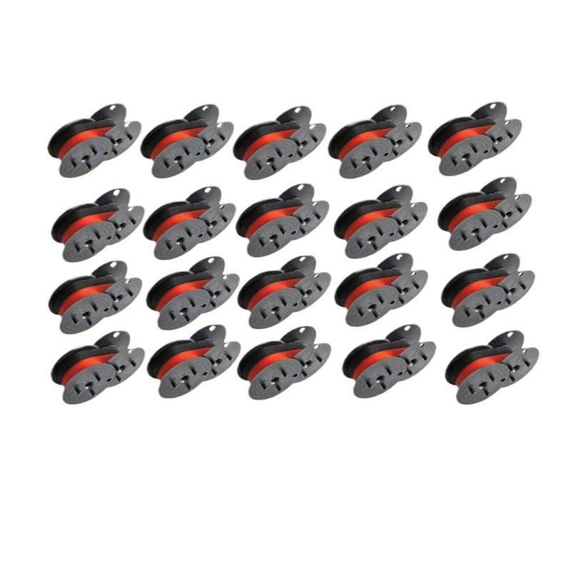 شريط طابعة عالمي 20 حزمة أحمر وأسود متوافق مع الطابعات - Image 2