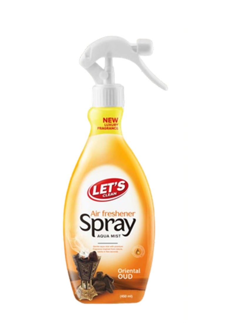 LET'S CLEAN Air Freshener Spray Assorted 450ml, Pack of 3 - Image 4