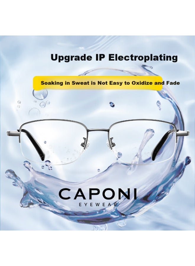 Caponi Reading Gl For Men, Automatic Zoom Genuine Bifocal Smart Gl For Distance And Near Vision, Anti-aging For Elderly To Look Younger - Image 2