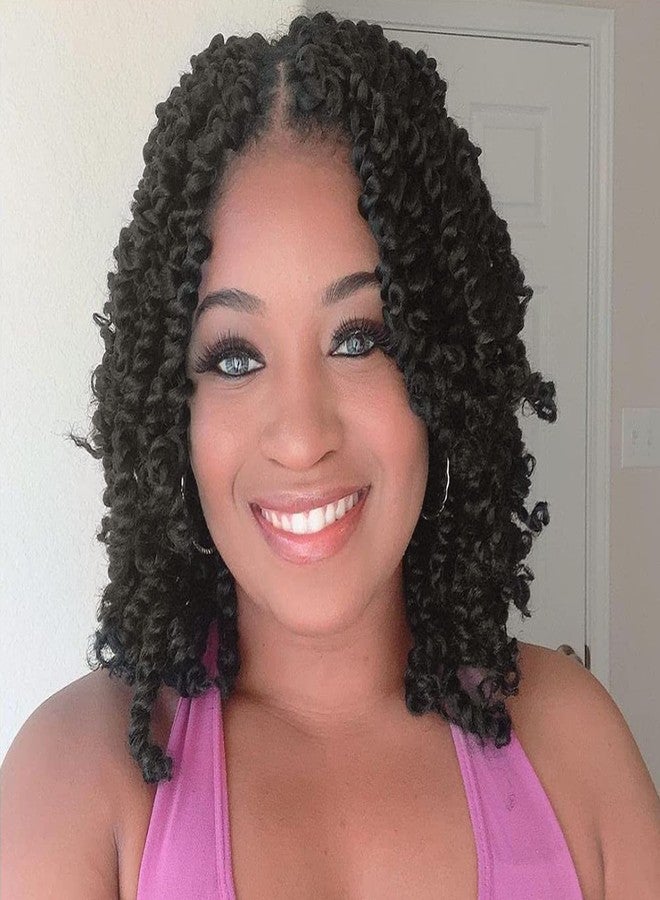 NAYOO Passion Twist Hair - 8 Packs 10 Inch Passion Twist Crochet Hair For Women, Crochet Pretwisted Curly Hair Passion Twists Synthetic Braiding Hair Extensions (10 Inch 8 Packs, 2) - Image 1