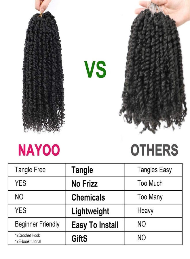 NAYOO Passion Twist Hair - 8 Packs 10 Inch Passion Twist Crochet Hair For Women, Crochet Pretwisted Curly Hair Passion Twists Synthetic Braiding Hair Extensions (10 Inch 8 Packs, 2) - Image 5