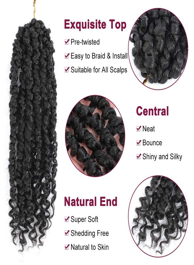 NAYOO Passion Twist Hair - 8 Packs 10 Inch Passion Twist Crochet Hair For Women, Crochet Pretwisted Curly Hair Passion Twists Synthetic Braiding Hair Extensions (10 Inch 8 Packs, 2) - Image 3