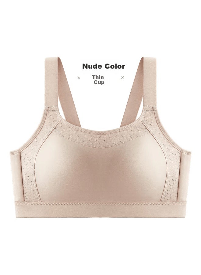 Finseech Wireless Lightweight Breathable Full Coverage Bra Nude 80bc Universal Cup