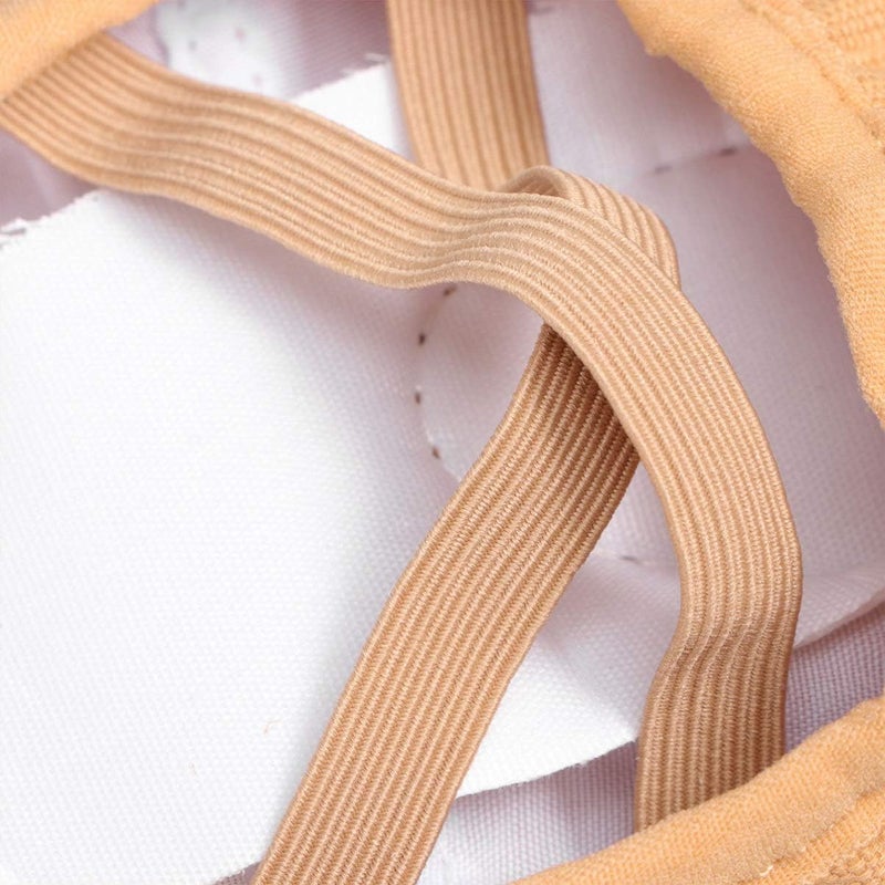 comfrt 1 Pair Ballet Dance Slippers Ballet Shoes Anti Slip Dance Shoes Yoga Shoes for Kids Adults Camel Size 45 - Image 2
