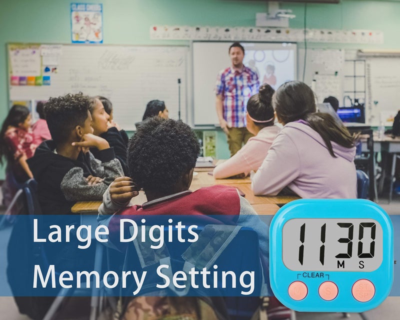 AOUCE Classroom Timers for Teachers Kids Large Magnetic Digital Timer 4 Pack - Image 4