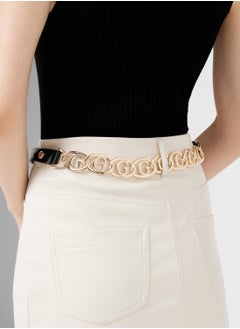 GUESS Logo Detailed Allocated Hole   Belt  - Image 4