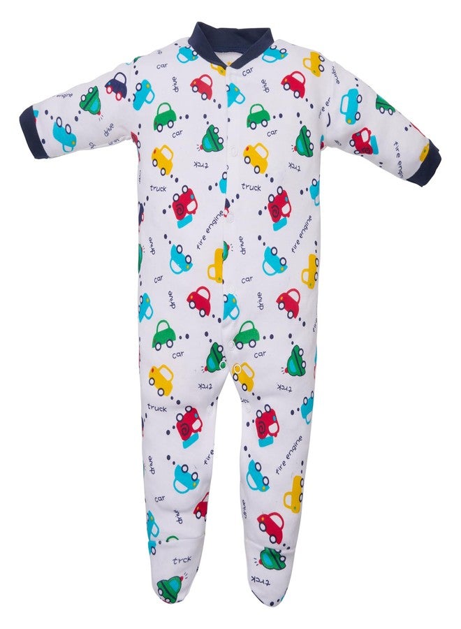 Magic Town® 100% Hosiery Cotton Unisex Romper for Kids and Infants Set of 3 (Navy Blue) (0-3 Months) - Image 2