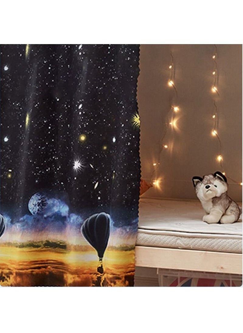 GOLDEN MILLION - Bunk Bed Curtains Canopy Blackout Privacy Cloth Net Underbed Curtains for Students Dormitory Single Bed Twin Bed Dorm Home - Image 1