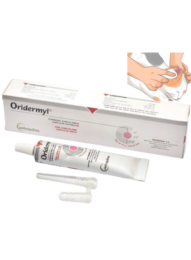 كريم اوريدرميل لعلاج عث الأذن للقطط والكلاب – مرهم تنظيف وعناية الأذن للحيوانات الأليف - Image 1