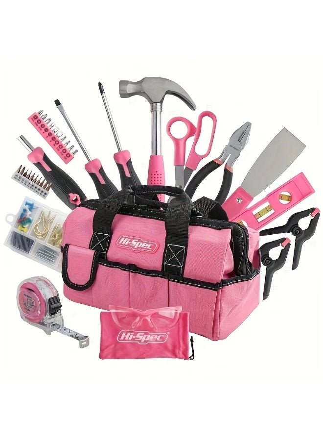 130pcs Home Tool Set - DIY Essential Household Repair Kit with Hammer, Screwdrivers, Wrenches & More - Durable Metal Toolkit for Quick Fixes, Maintenance & Renovation - No Batteries Needed, Home Improvement Tool Kit|Compact Toolset|Sturdy Tool Constructio  - Image 3