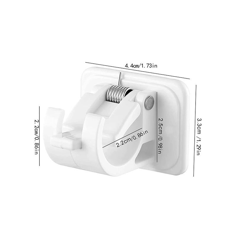 PARABRAHMA Curtain Rod Holder Curtains Bracket Crossbar Hook Self Adhesive Rods Hanger No Drill Brackets Fixing Holders Wall Hooks and Fixings for Bathroom Kitchen Home Bathroom and Hotel Use 8 - Image 3
