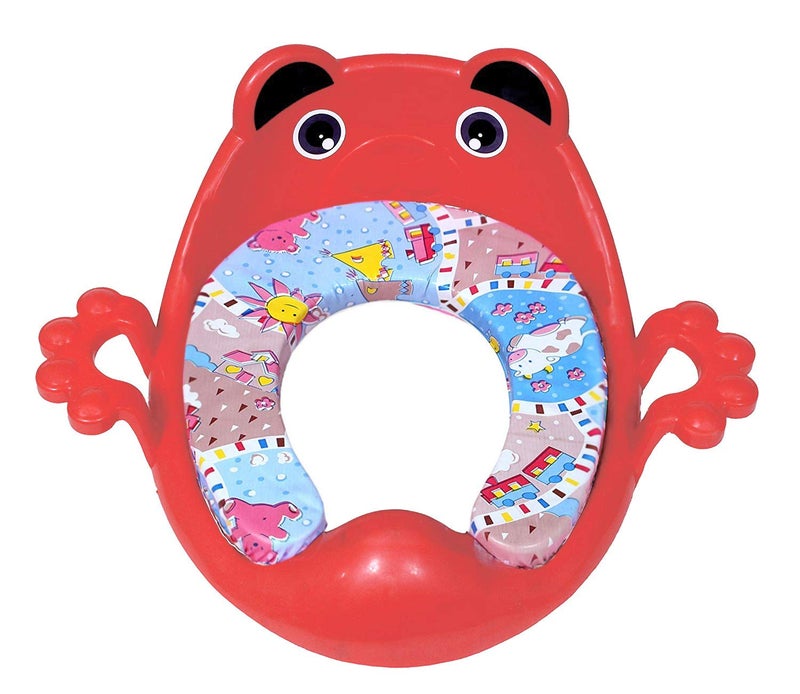 LookNSnap Cushioned Potty Seat with Easy Grip Handles and Comfortable seat (Red) - Image 3