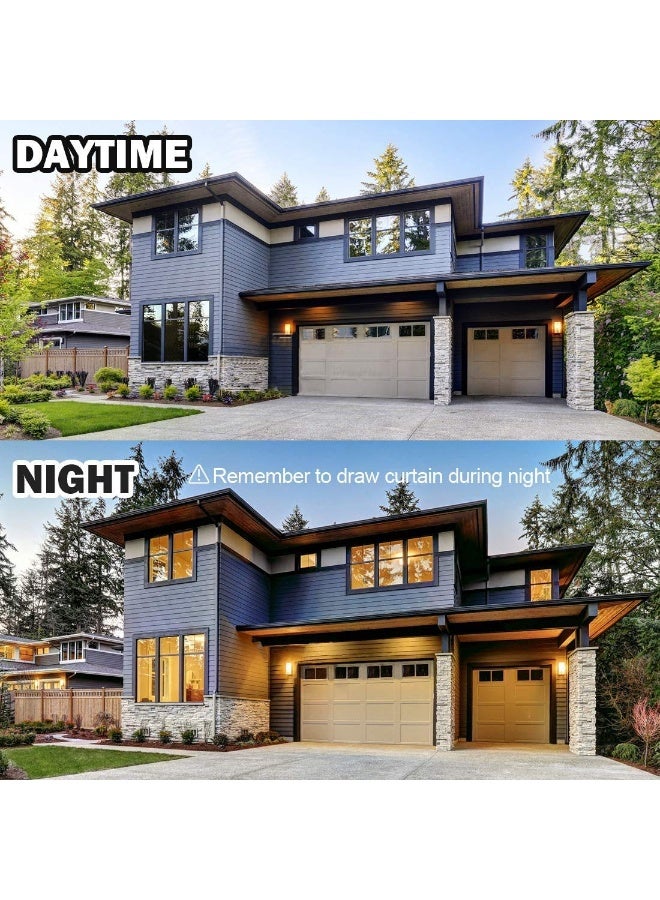 WPCTEV فيلم نافذة عاكس من WPCTEV - خصوصية نهارية مضادة للأشعة فوق البنفسجية - فيلم نافذة لاصق ثابت قابل للإزالة - ملصقات زخرفية باللون البني والفضي 6 ميل 17.5 بوصة × 6.5 قدم - Image 4