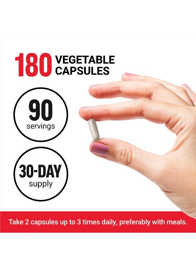 Force Factor Force Factor, L-Taurine, 500 mg, 180 Vegetable Capsules  - Image 4