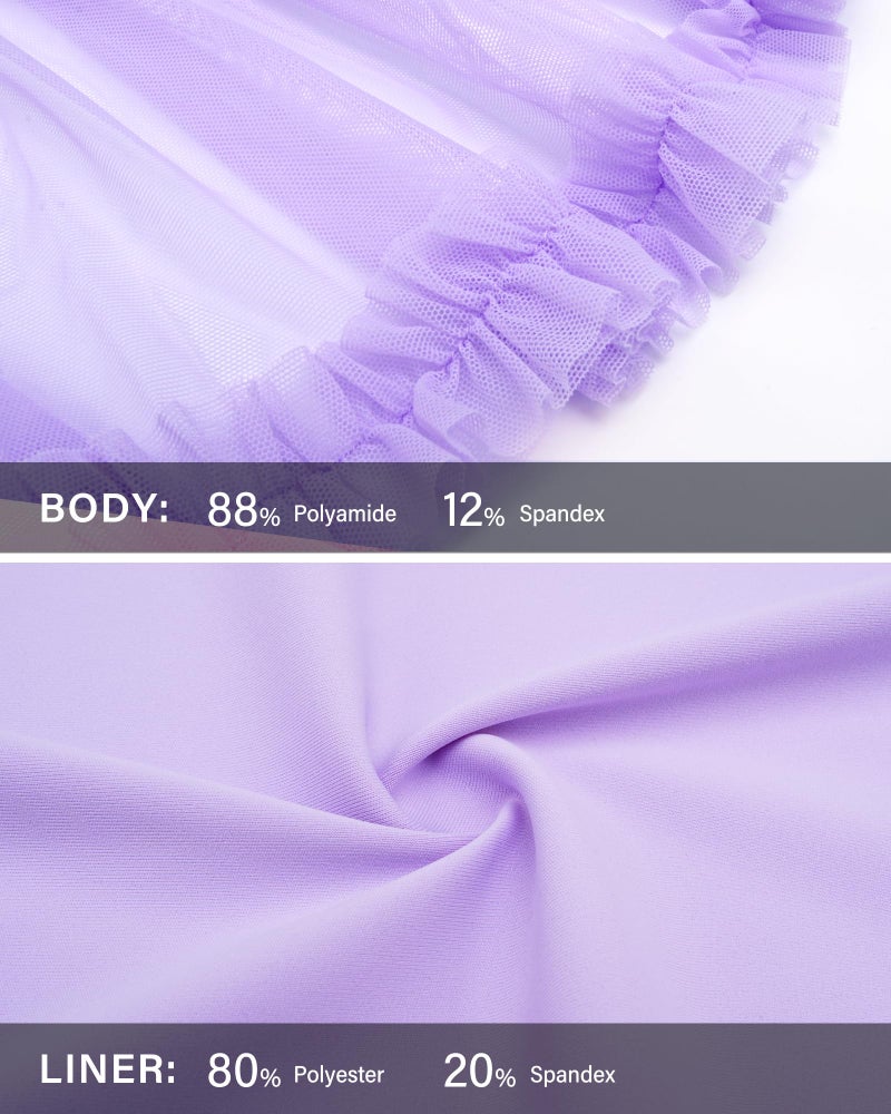 Stelle Women's High Waist Athletic Skorts with Shorts Pockets Ruffle Hem Flowy Skirts Mini Tiered Short Skirt Casual Summerï¼ˆLilacï¼ŒSï¼‰ - Image 5