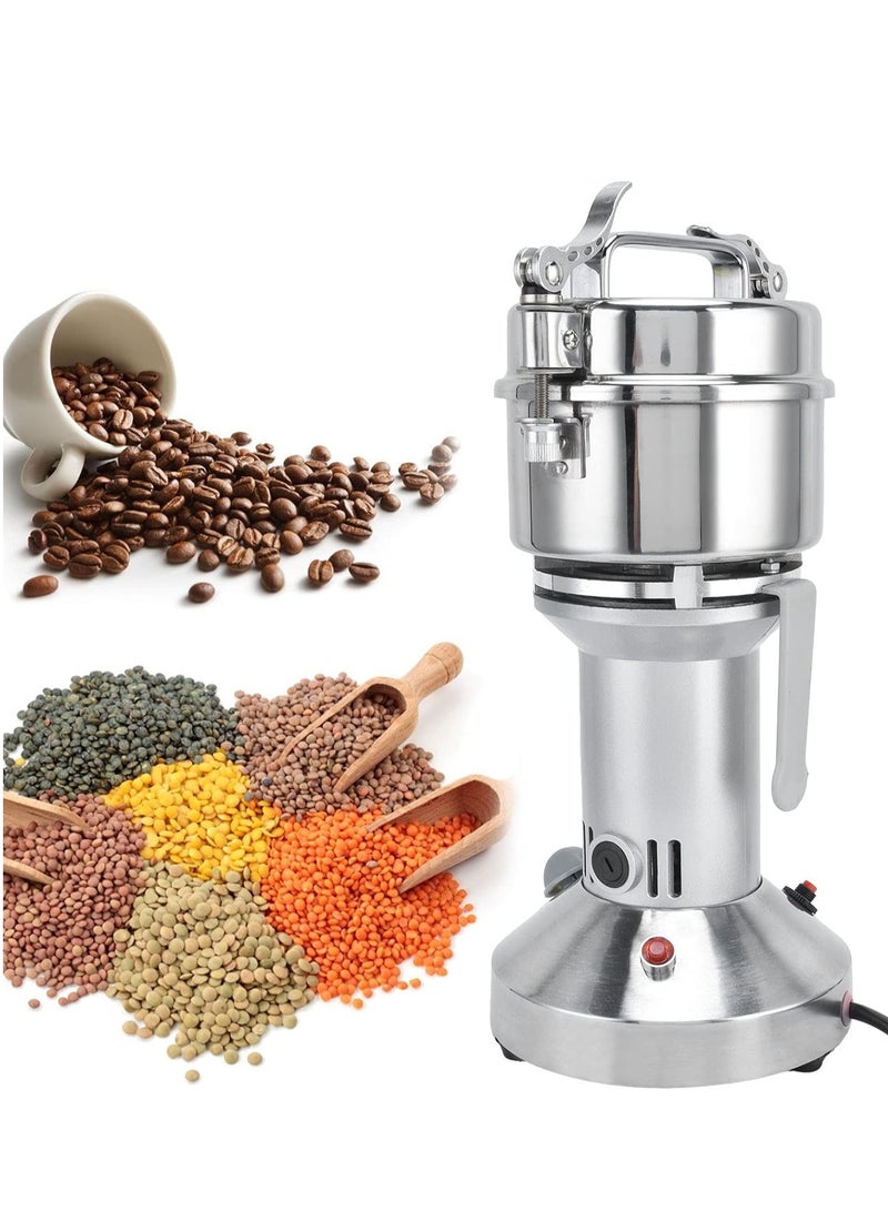 SILVER CREST 350 Grams Powder Grinder Machine, Electric Grain Mill Grinder Overload Protection Switch with Quick Opening Buckle Coffee Spice for Kitchen - Image 1