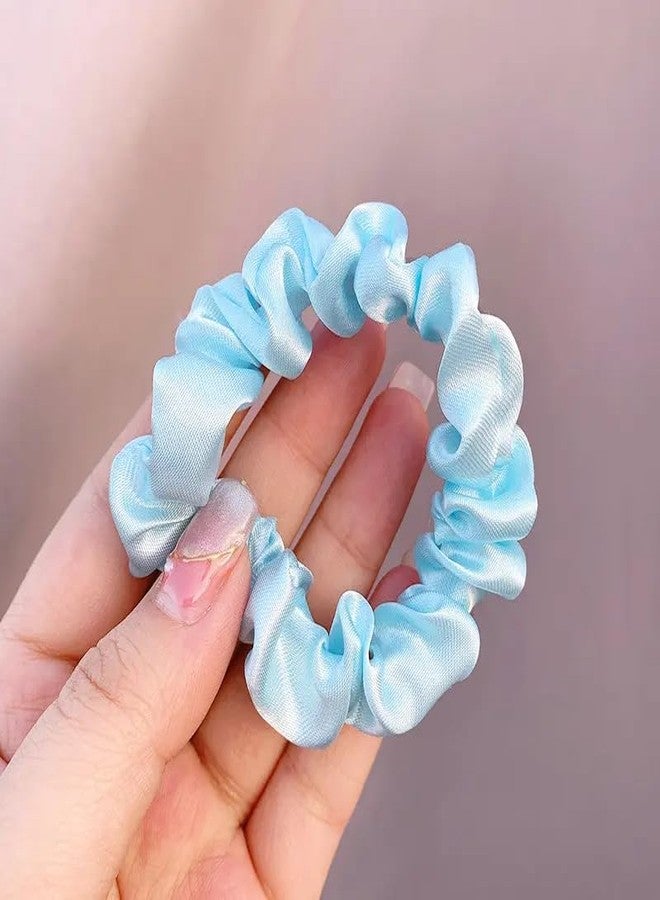GITGRNTH 12 PCS | Satin Scrunchies for Women/Girls | Anti-Hair-Breakage Hair Ties, Silk Scrunchy For Women, Best Gift for Sister, Friend, Mom | (Multi color) (Silk(12) + Skinny(12)) - Image 5