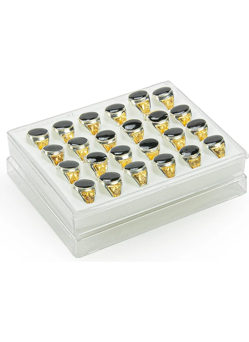 İhvan Online Ihvan Online Hajj Umrah Gift 24 Pieces Elif Vavli Men's Ring