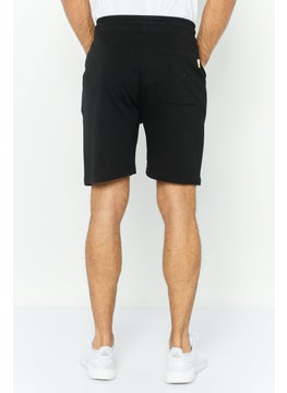 Gazzarrini Men Printed Drawstring Basic Shorts, Black  - Image 3