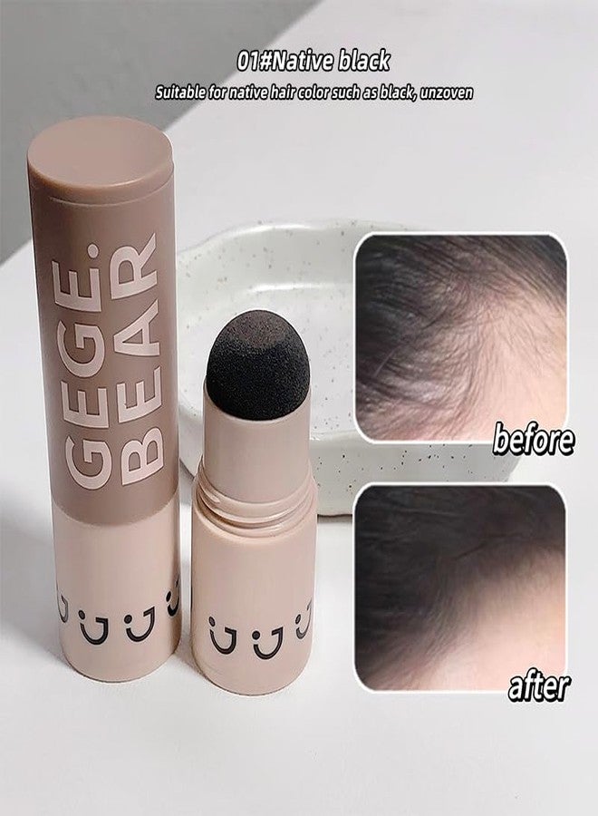 Gege Bear 'Out of Thin Air' Hairline Powder - Achieve a Natural, Fuller Hairline Instantly with Our Waterproof, Sweat-Resistant Formula in Three Versatile Shades (01#- NATIVE BLACK, 2g) - Image 3