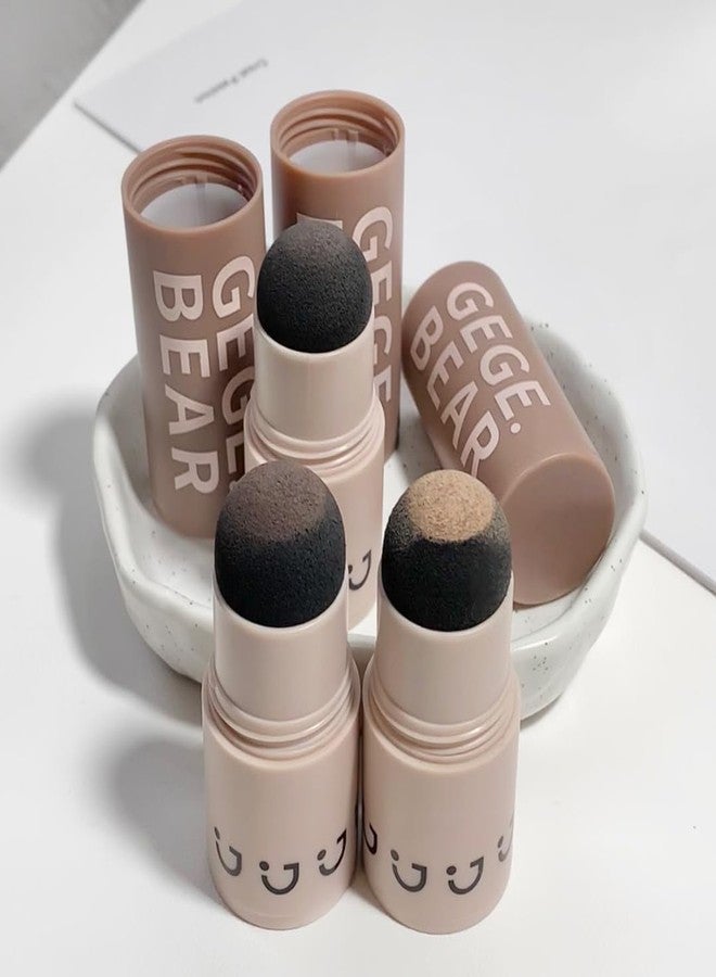 Gege Bear 'Out of Thin Air' Hairline Powder - Achieve a Natural, Fuller Hairline Instantly with Our Waterproof, Sweat-Resistant Formula in Three Versatile Shades (01#- NATIVE BLACK, 2g) - Image 1
