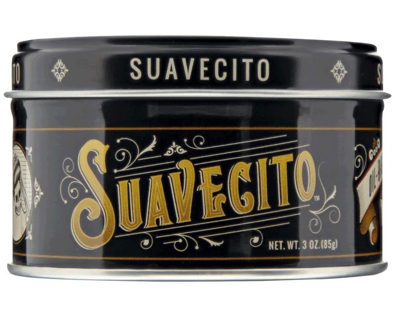 Suavecito Oil Based Pomade 3 oz Tin Can - Original Scent Hair Styling Long Lasting Hold, Healthy High Shine, For All Hair Types - Smooth Slickback To Pompadour Rockabilly Style Grease - Image 1