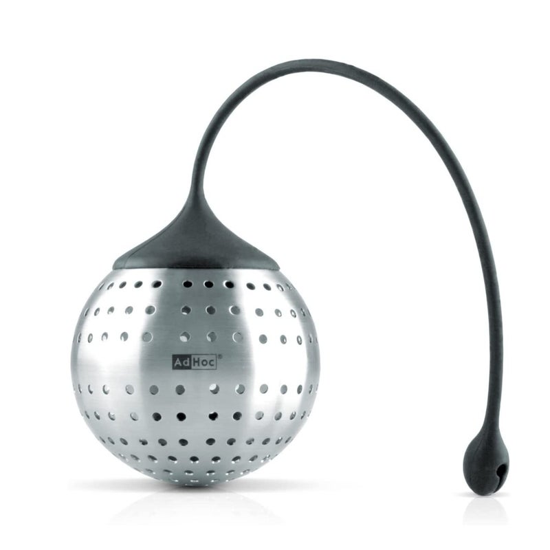 AdHoc Spice Bomb Spice Infuser - Kitchen Accessory for Large-Leaved Herbs & Tea - Stainless Steel Infuser Insert with Silicone Clasp & Arm - Essential Strainer for Easy Spice Infusion - Image 1