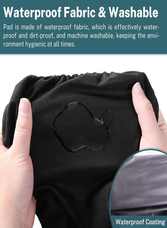 KUAZIDAR Rollator Walker Cover - Rollator Walkers Seat and Backrest Covers, Removable and Washable, Rollator Walker Cushion, 1 Count, Black - Image 5