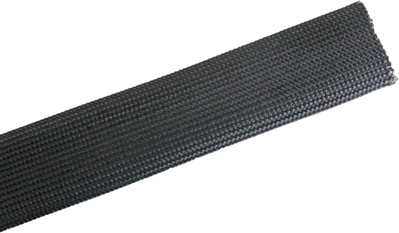 LEDAUT Fiberglass Heat Wrap Wire Shield Sleeve- 1" IDX 10' Adjustable Black Exhaust Heat Shield Spark Plug Wire For Car&Auto Wire Loom Brake Line Cable - Image 3