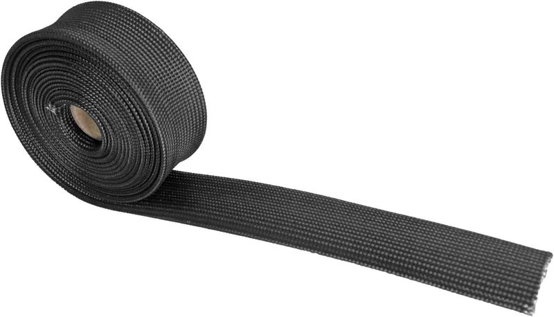 LEDAUT Fiberglass Heat Wrap Wire Shield Sleeve- 1" IDX 10' Adjustable Black Exhaust Heat Shield Spark Plug Wire For Car&Auto Wire Loom Brake Line Cable - Image 5