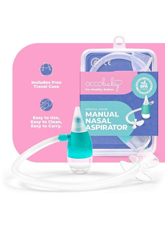 OCCObaby - OCCObaby Manual Baby Nasal Aspirator - Nose Sucker for Toddlers and Newborns - Baby Congestion Relief - Aspirador Nasal para Bebes - Baby Nose Aspirator for Runny Nose Relief for Toddlers and Infants - Image 1