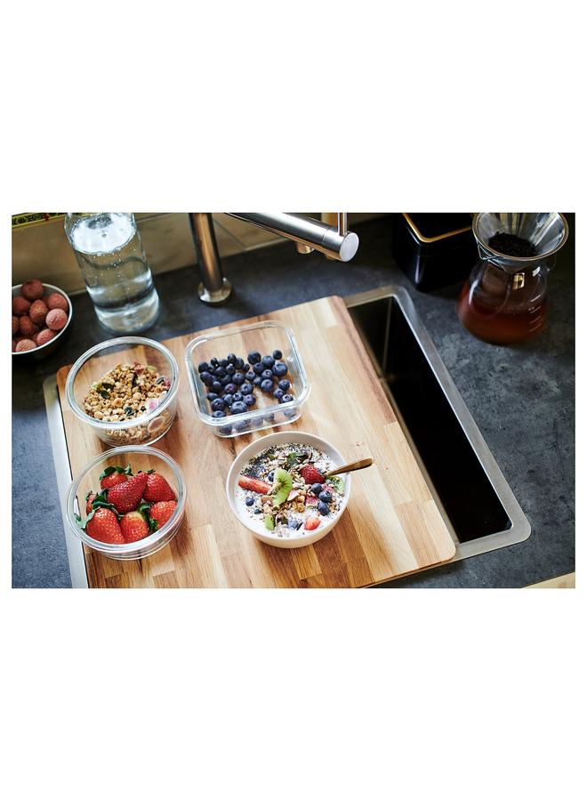 زبون لوح تقطيع، خشب بلوط، 44×42 سم - Image 3