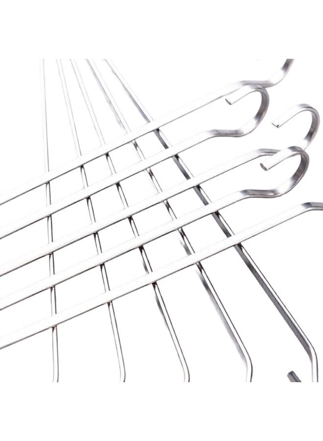 Suncojia 304 Stainless Steel Barbecue Skewers, Oven-Use Barbecue Skewers, Grilling Needles, Kebab Skewers, Meat Skewers, Barbecue Needles, Lamb Kebab Skewers, 30 Pieces - Image 1