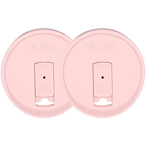 iLIDS DL-W-PP2 Mason Jar Lid, Pack of 2, Pale Pink - Image 1