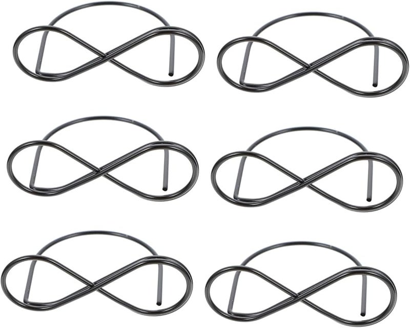 Black Metal Table Clips 10Pcs Photo Card Holders For Notes Desk Decor - Image 1