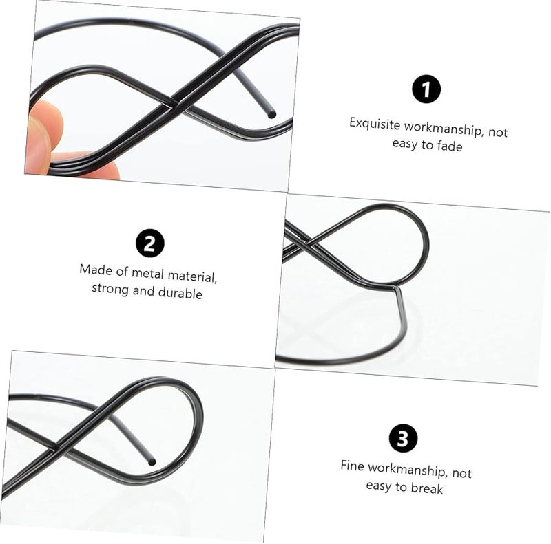 Black Metal Table Clips 10Pcs Photo Card Holders For Notes Desk Decor - Image 5