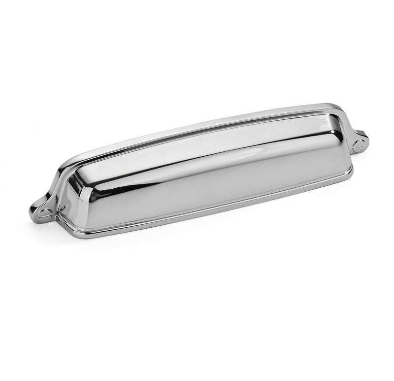 Khtumeware 10 Pack 5 Inch(128 Mm) Drawer Pulls Polished Chrome Cabinet Cup Pulls Cabinet Hardware Kitchen Cabinet Handles Bin Cup Pulls For Kitchen Cabinets. - Image 1