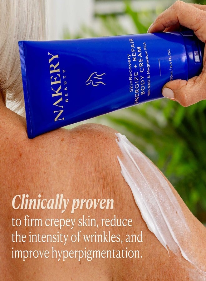 Nakery SkinRecovery Energize + Repair Body Cream (8.4 Fl Oz), Anti Fatigue Body Cream with 4X Magnesium Complex, NAD+ Moisturizer, Fast Absorbing Firming Skincare, Made in the USA - Image 5