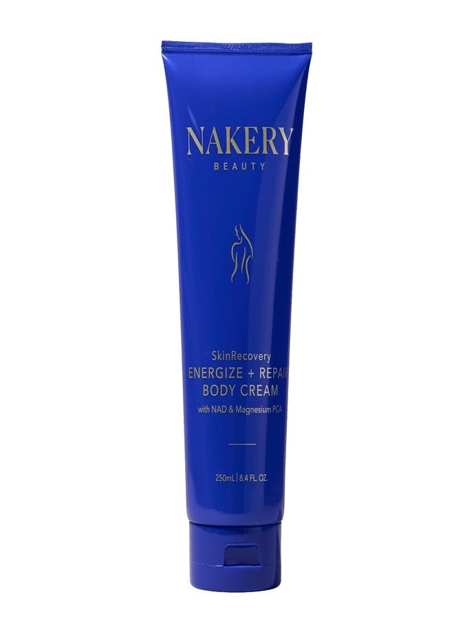 Nakery SkinRecovery Energize + Repair Body Cream (8.4 Fl Oz), Anti Fatigue Body Cream with 4X Magnesium Complex, NAD+ Moisturizer, Fast Absorbing Firming Skincare, Made in the USA - Image 1