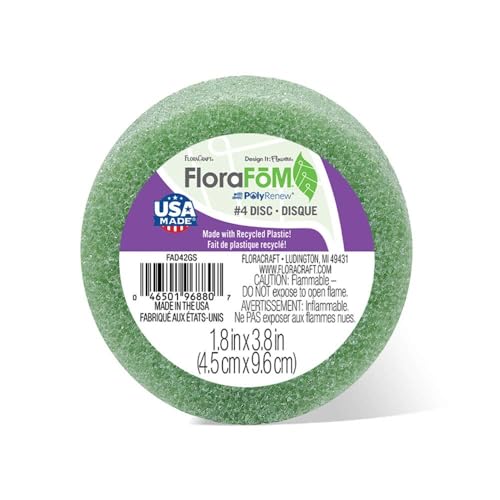 FloraCraft FloraFōM Disc 1.8 Inch x 3.8 Inch Green - Image 1