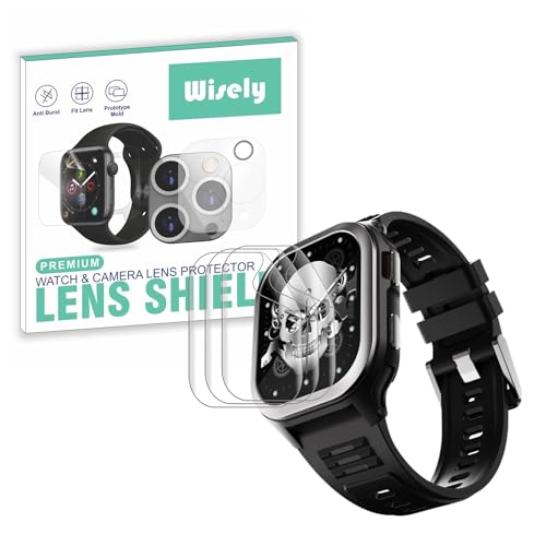 Wisely |3pcs| Screen Guard Protector For Fire Boltt 4G Pro Smartwatch |2.02"| Bubble Free, Easy installation kit, Clear HD, Full Cover - Image 1
