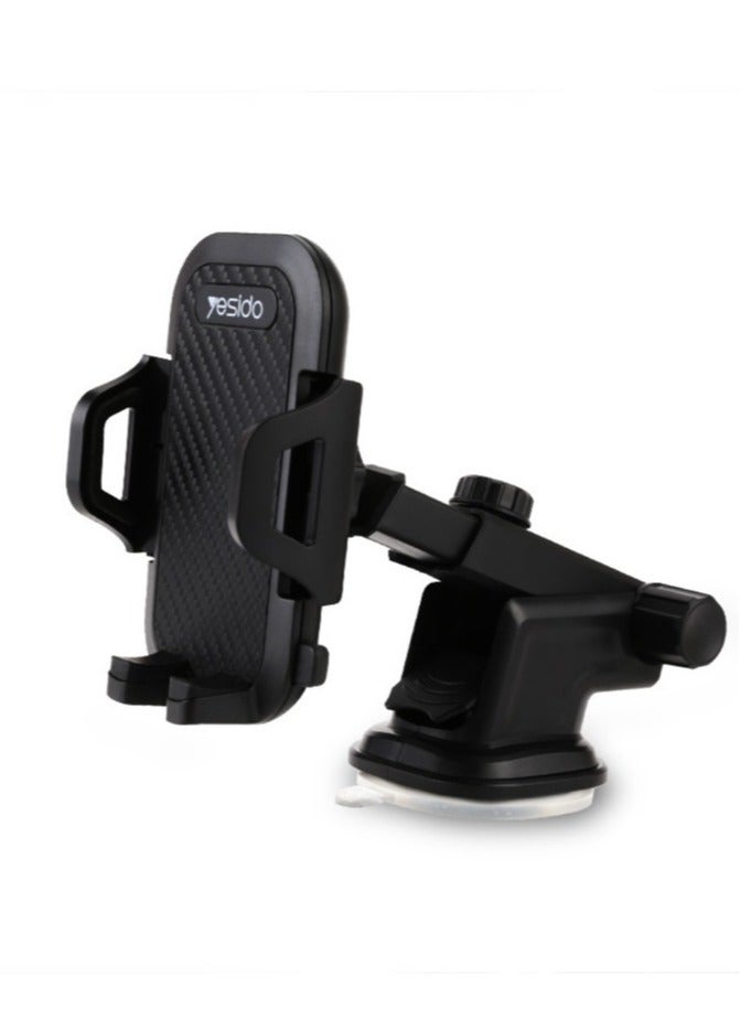 Yesido C23 Universal Car Phone Holder Stand Dashboard Windshield GPS Car Mount Bracket Sucker Mobile Phone Holder Under For 6.4 inch devices - Image 1