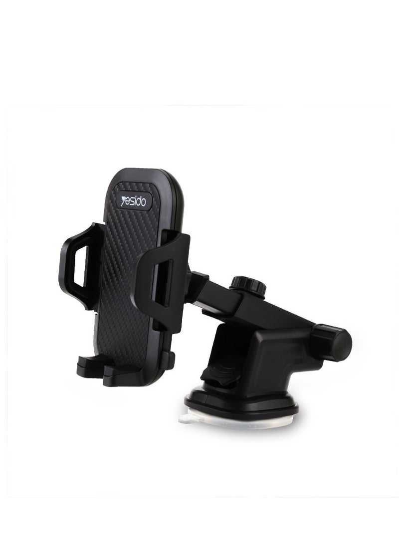 Yesido C23 Universal Car Phone Holder Stand Dashboard Windshield GPS Car Mount Bracket Sucker Mobile Phone Holder Under For 6.4 inch devices - Image 5