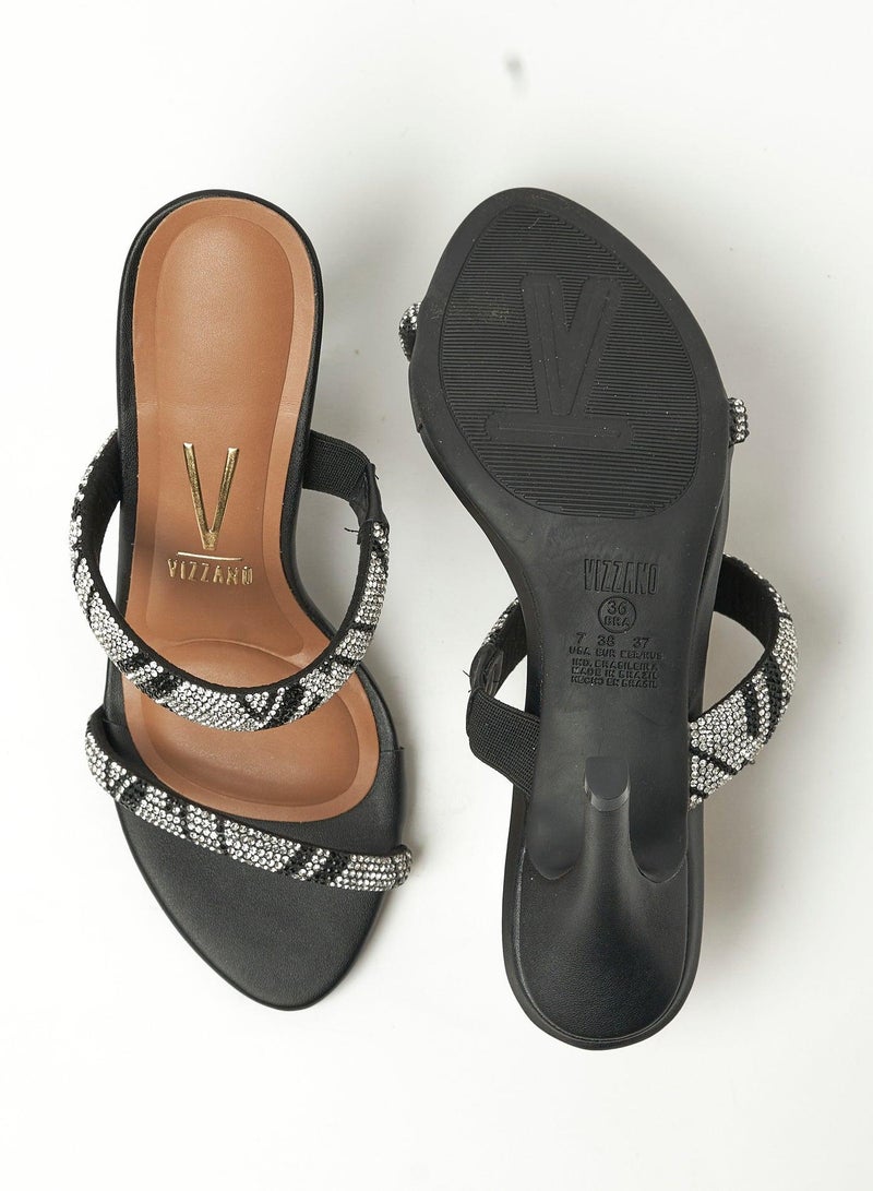 VIZZANO Block Heel Sandals for Women – Stylish Ladies Heels Sandals for Everyday Wear - Image 5