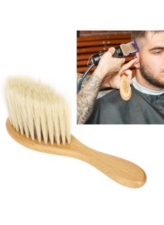Brrnoo Barber Fade Brush Men Beard Brush Face Duster Brush Nylon Professional Beech Wood Soft Clean Neck Duster Brushes For Barber Accessory  - Image 4