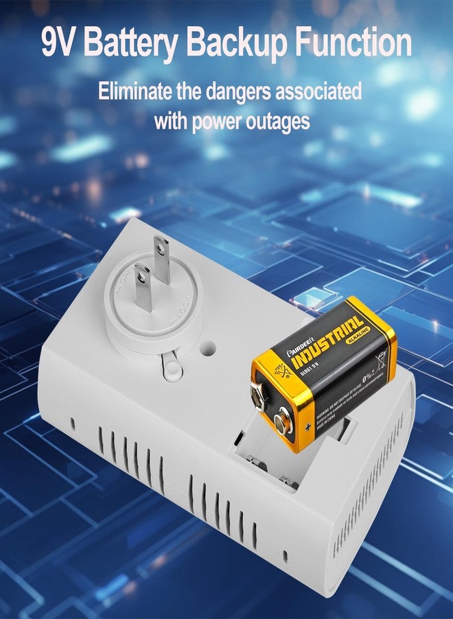 Hembisen Combination Gas & Carbon Monoxide Detectors - Plug in Carbon Monoxide Alarm & Natural Gas Detector for Home, 2-in-1 Co Detector & Combustible Gas Detector with Digital Display, Easy to Install - Image 4