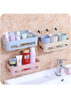 N M Z N M Z Magic Strong Kitchen Bathroom Shelf Wall Holder Storage Rack Multi Color 1 pcs  - Image 4