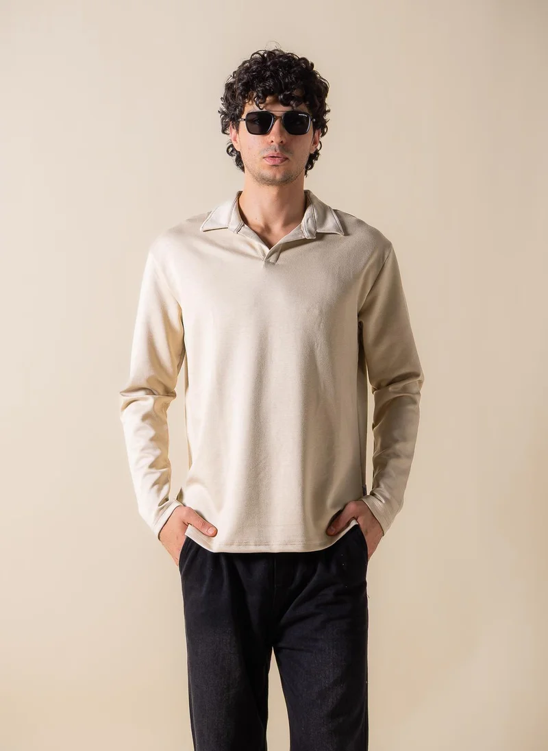 SHAPES SOFT POLO SWEATSHIRT